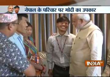 pm narendra modi reunites nepalese youth with parents after 16 years