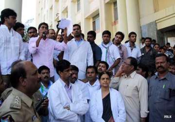 doctors strike in hyderabad s gandhi hospital continues