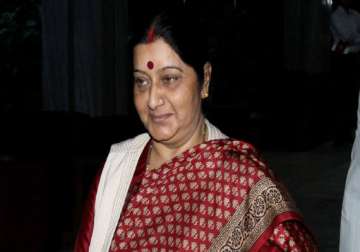 don t waste voting for aap sushma swaraj tells delhi voters