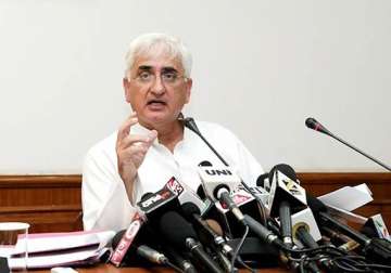 don t compare cag report with lokayukta says law minister khurshid