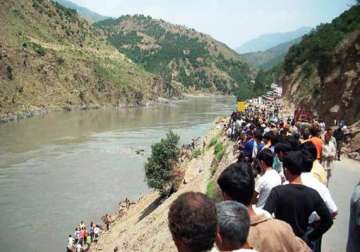 eight dead as taxi plunges into chenab in jammu