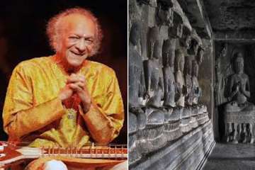 ellora caves world s best backdrop for pandit ravi shankar