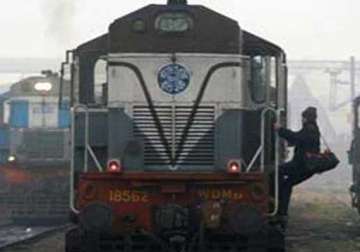 engine of gonda express catches fire passengers safe