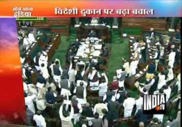 fdi issue half of winter session of parliament washed out