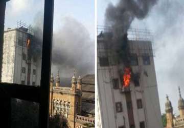 major fire at cst railway station building 35 evacuated no casualty