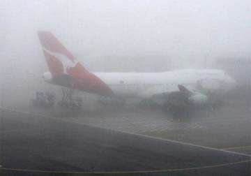 fog disrupts flight schedule at igi