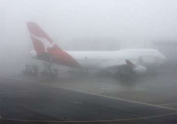 fog disrupts flight operations at igi