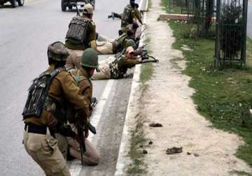 foreign militant was among four killed in j k police