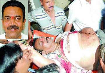 former karnataka minister admitted to hospital for treatment of bullet wounds