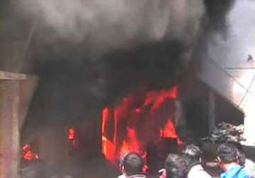 four factories gutted in major fire in kanpur