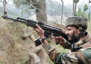 fresh exchange of fire rock loc in poonch infiltration