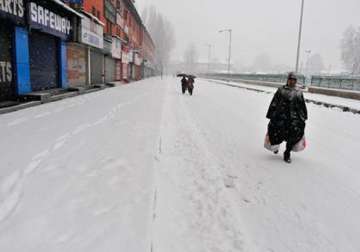 fresh snowfall in kashmir