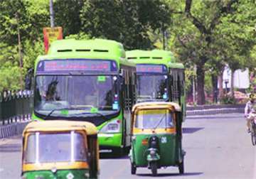 gps devices installed in 12 000 autos and all dtc cluster buses of delhi