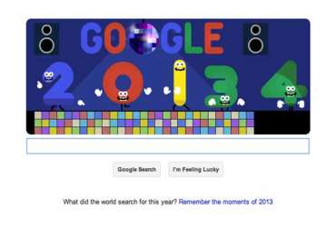 google celebrates new year eve with animated disco dancing doodle