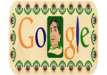 google celebrates sarojini naidu s 135th birthday