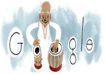 google doodles ustad alla rakha s 95th birthday