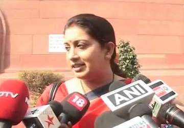 goons tried to misbehave with female tv reporter near crime scene smriti irani alleges in rajya sabha