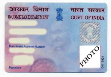 govt to issue biometric pan cards
