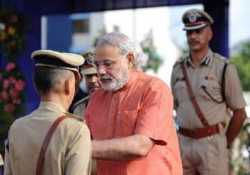 gujarat police slams bihar police over modi s rally security