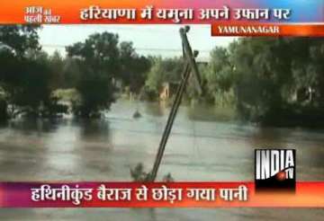 haryana flood threatens delhi