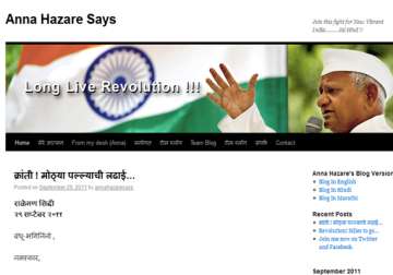 hazare enters cyberworld attacking govt agents