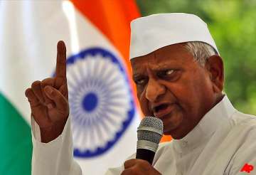 hazare on fast for second freedom struggle