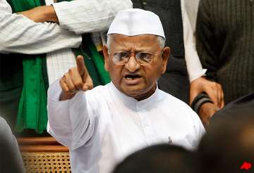 hazare to campaign against congress if jan lokpal bill not passed