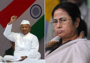 hazare wants behen mamata to put in a good word on lokpal