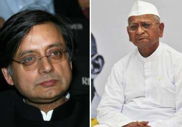 hazare s rigid approach on lokpal could create problem tharoor