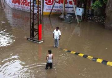 heavy rains lash parts of gujarat flood like situation in valsad