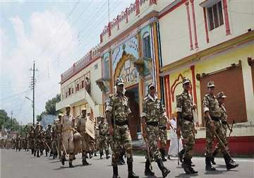 heavy security in up vhp sankalp diwas meeting in ayodhya