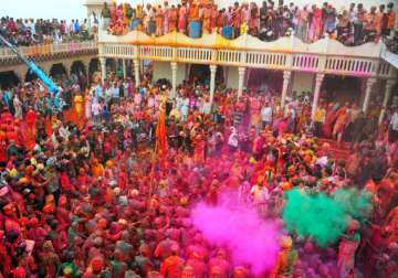 holi frenzy grips krishna land