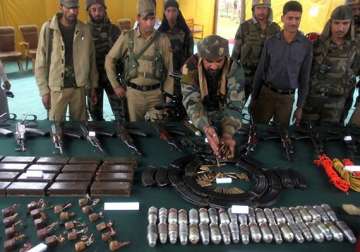 huge cache of arms ammunition recovered from army camp