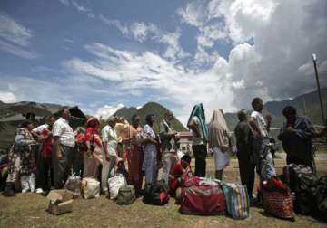 uttarakhand hundred badrinath pilgrims await evacuation says ndma