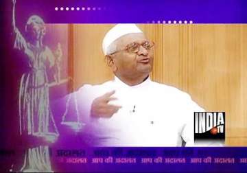 if they stop us we will go to jail hazare tells rajat sharma s aap ki adalat