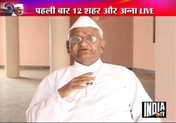 indefinite fast is the only option left says anna hazare on india tv