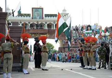 india pak forces exchange sweets at wagah border on diwali