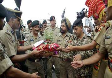 india pak troops exchange sweets on loc