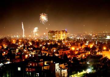 india celebrates diwali with nightlong fireworks
