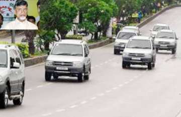 naidu s convoy stoned in andhra pradesh