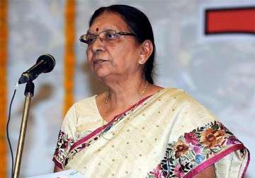 gujarat cm anandiben patel inaugurates pipeline project in surendranagar