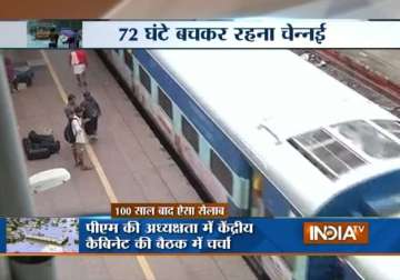 list of trains cancelled diverted due to chennai floods