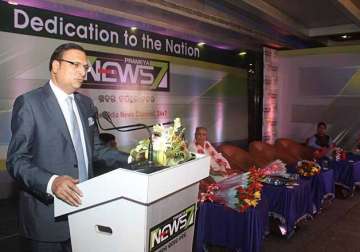 rajat sharma inaugurates new odia news channel prameya news7