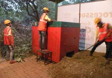 decentralized green waste re processor plant begins functioning in delhi
