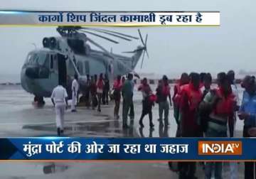 indian navy rescues 20 crew members of drifting merchant vessel