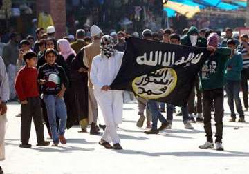 flags of isis pakistan hoisted in kashmir