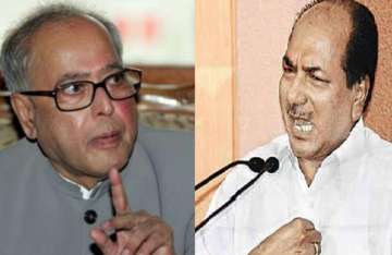 pranab antony meet need time for report on chavan s fate