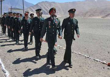 india china troops hold meet along border