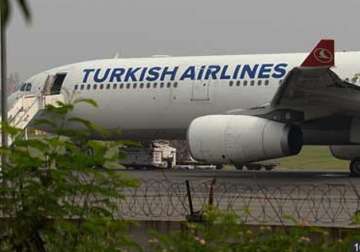 grounded turkish airlines plane leaves for istanbul from delhi