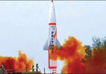 indigenously developed prithvi ii missile test fired